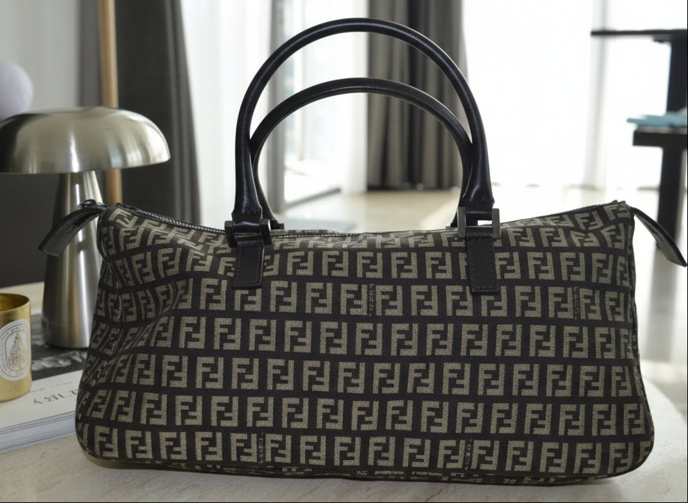 Fendi Zucca Canvas Handbag