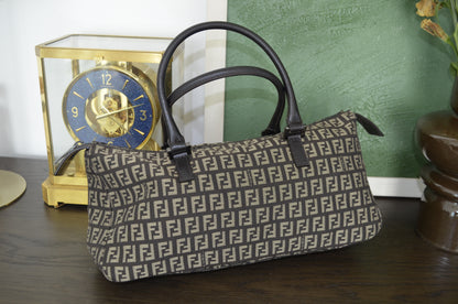 Fendi Zucca Canvas Handbag