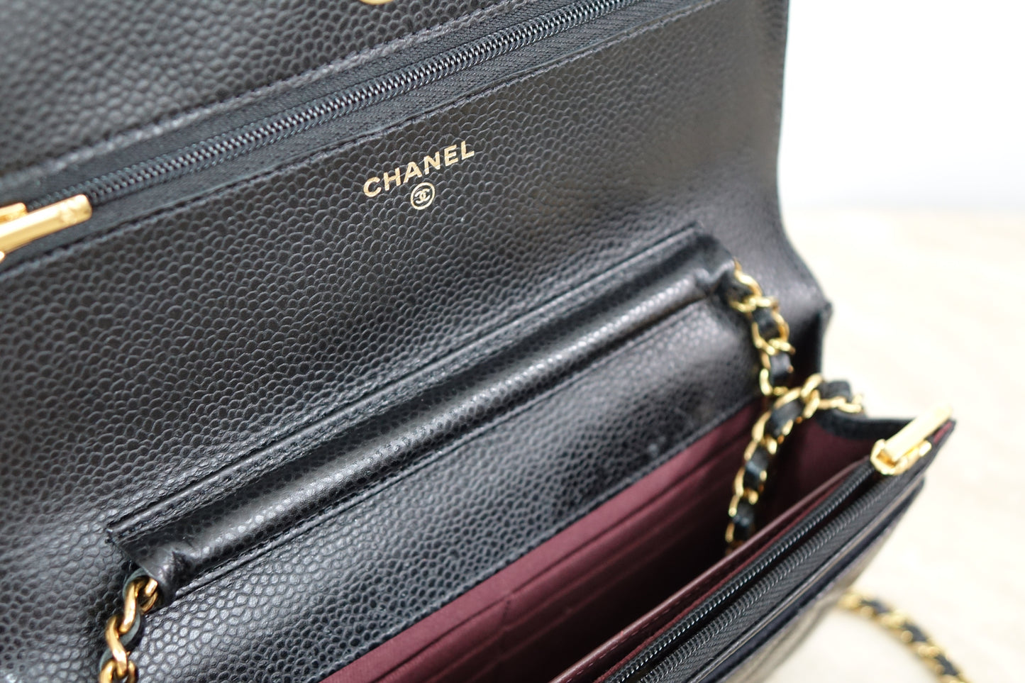 Chanel Matelassé Wallet on Chain, Black Caviar, AP0250 (2022)