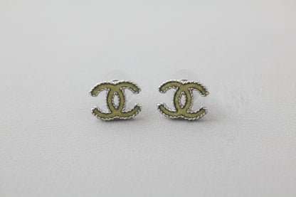 Green Chanel Earrings
