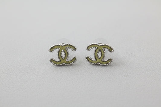 Green Chanel Earrings