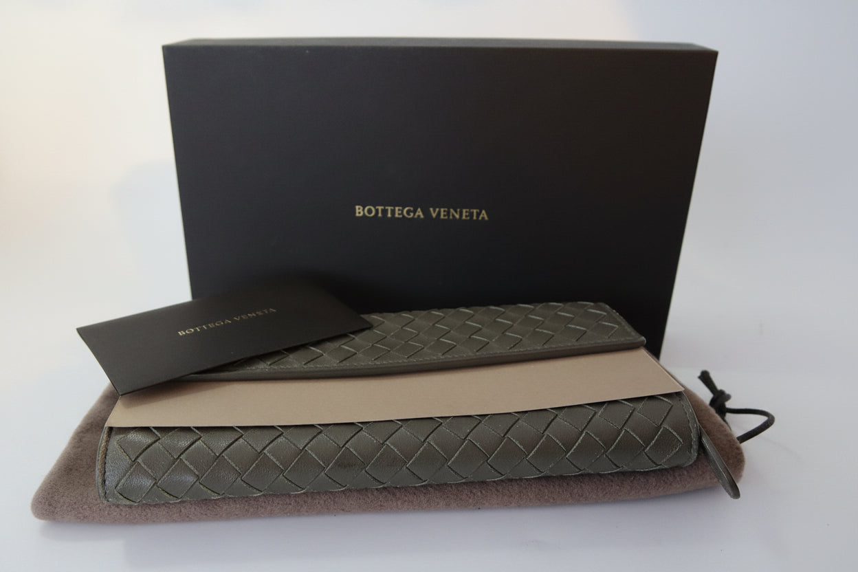 Bottega Veneta Intrecciato Vertical Long Wallet