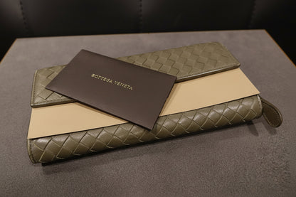 Bottega Veneta Intrecciato Vertical Long Wallet