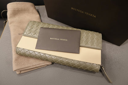 Bottega Veneta Intrecciato Vertical Long Wallet