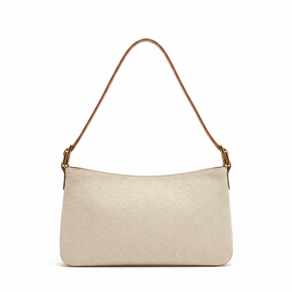 Cream Celine Suede Should Bag