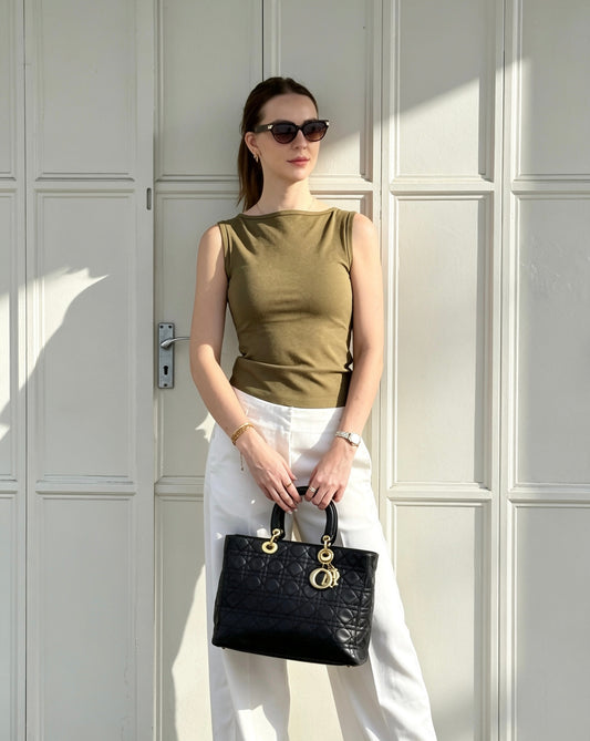 Dior Lady Cannage Black