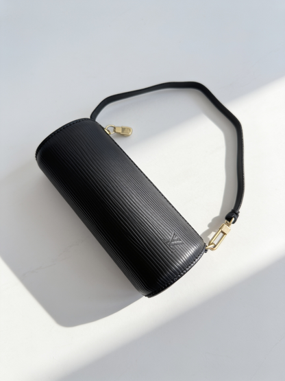 Louis Vuitton Epi Micro Soufflot Pouch Black