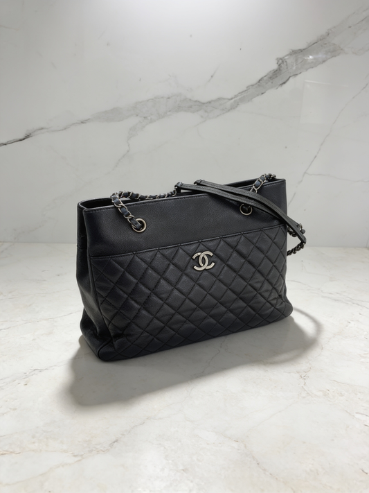 Chanel Silver Chain Tote